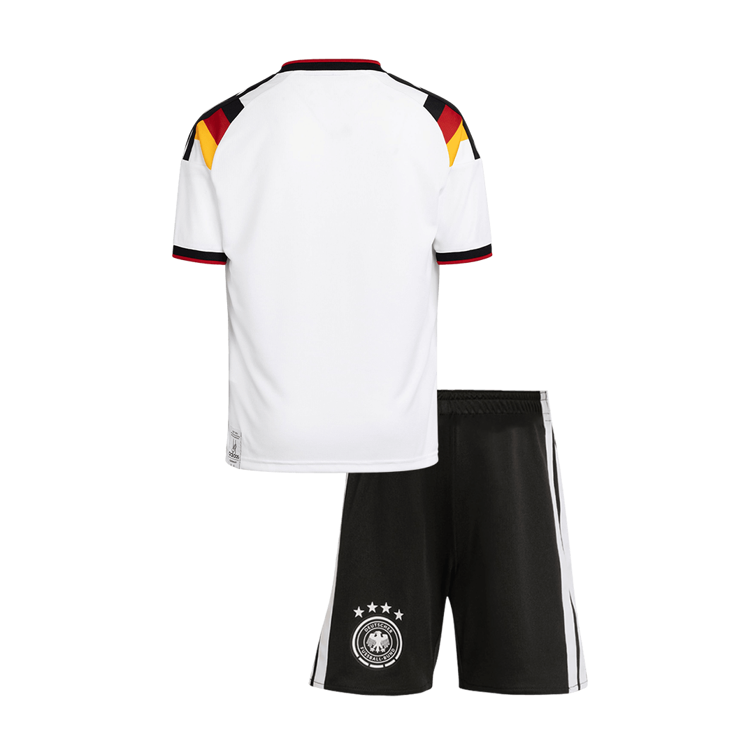 Vente Flash Allemagne Domicile Maillot Kit Coupe du Monde 2026 Enfant Blanc