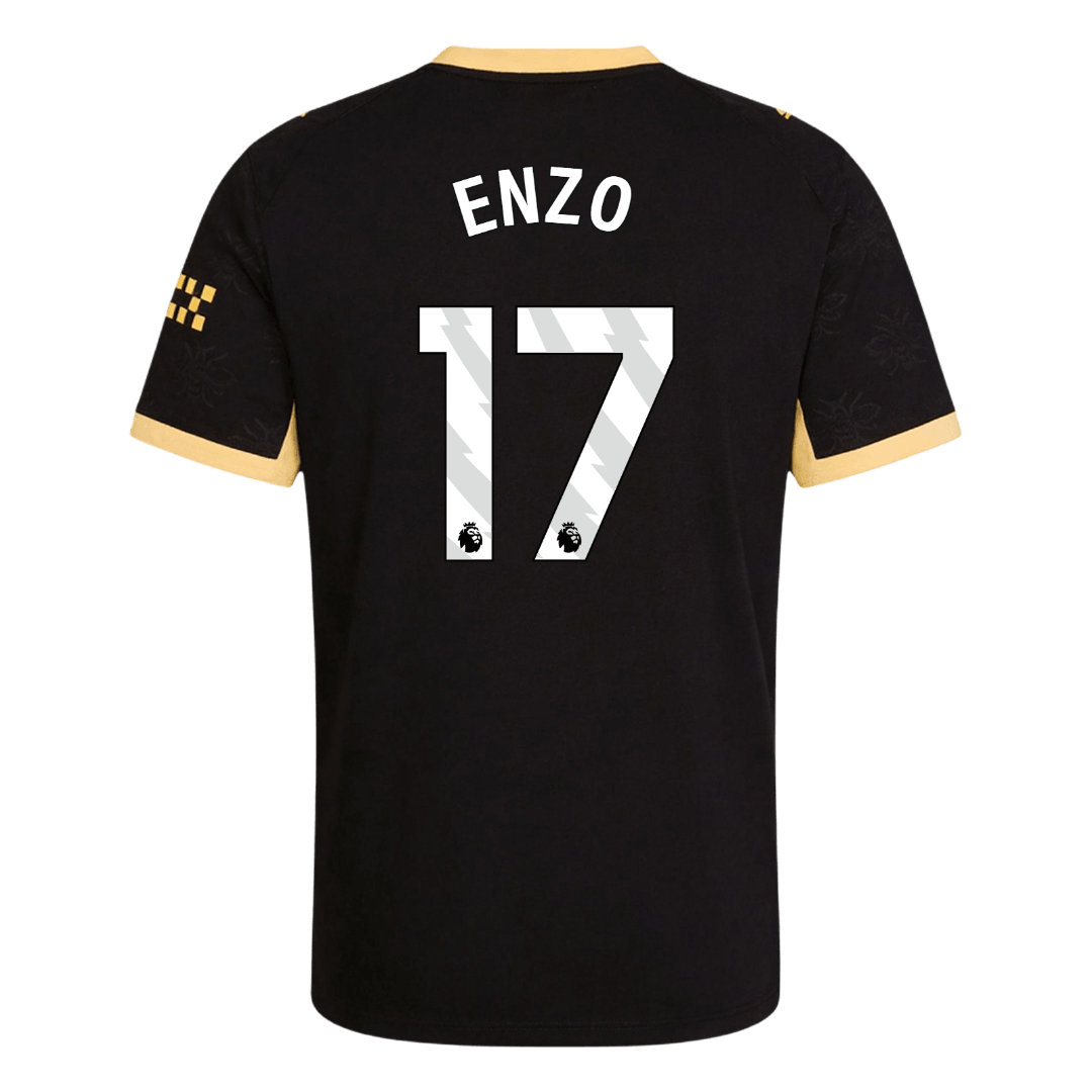 ENZO #17 Manchester City Extérieur Maillot 2026/27 Noir Joueur