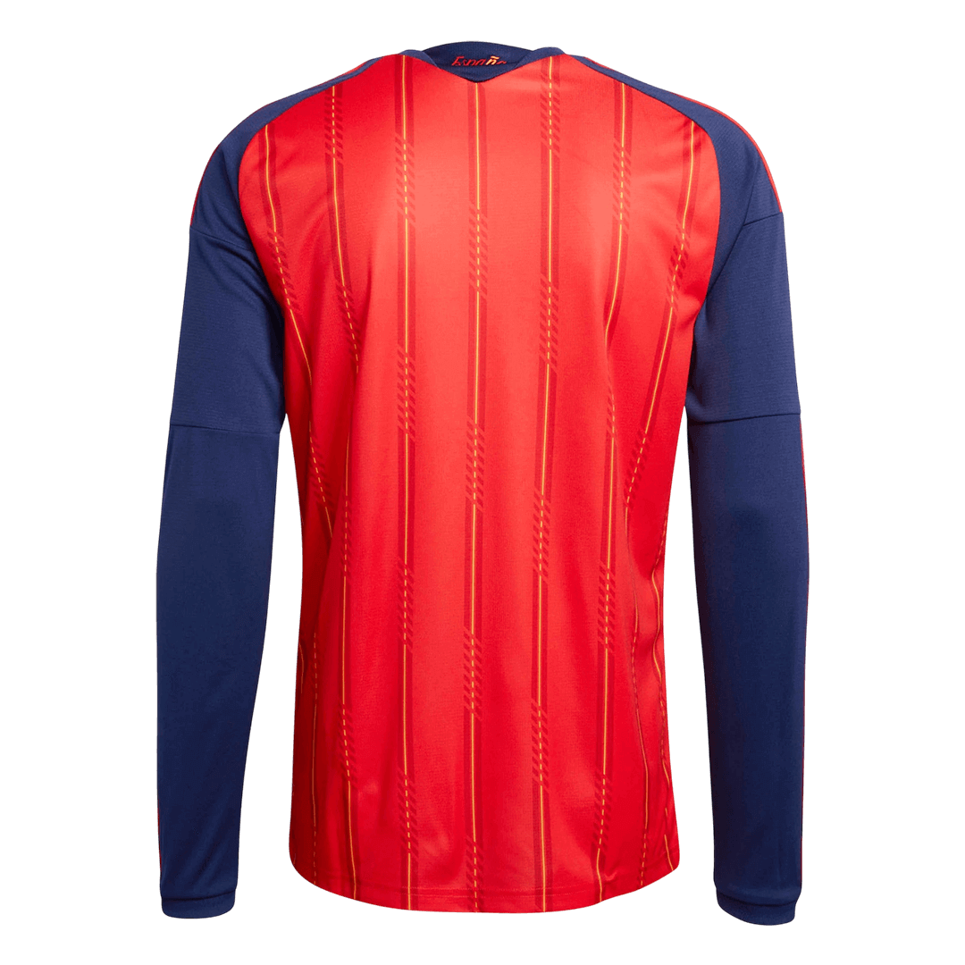 Espagne Domicile Maillot Manches Longues - Coupe du Monde 2026 Rouge
