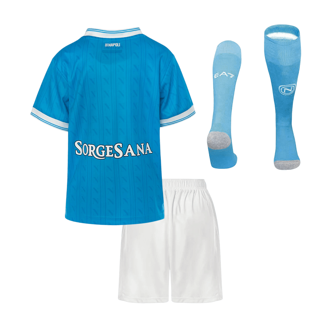 Vente Flash Naples Domicile Maillot Kit 2025/26 Enfant Bleu