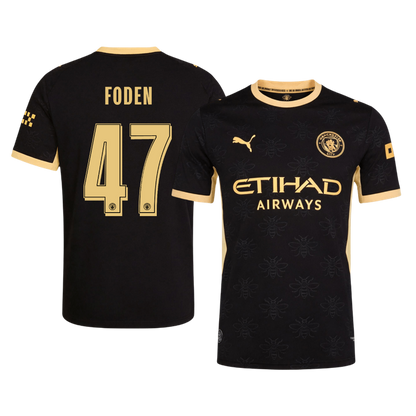 FODEN #47 Manchester City Extérieur Maillot 2026/27 Noir Joueur - UCL