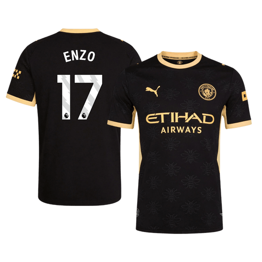 ENZO #17 Manchester City Extérieur Maillot 2026/27 Noir Joueur