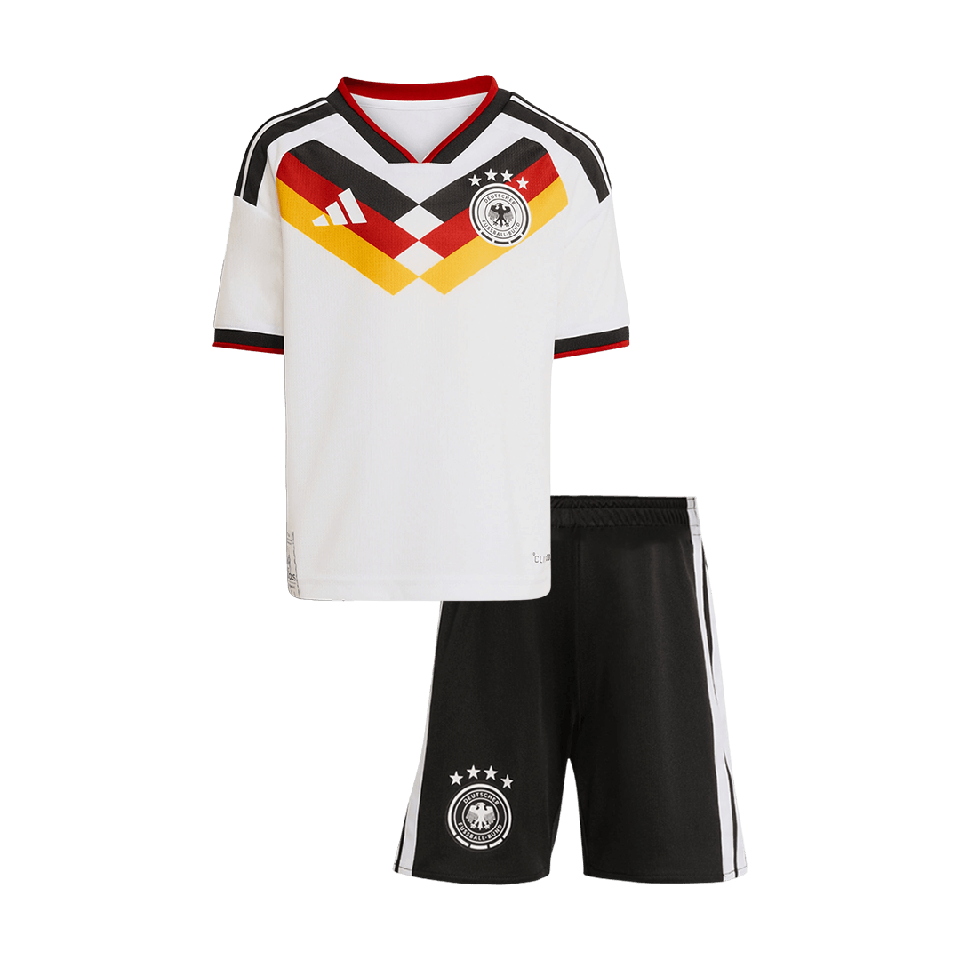 Vente Flash Allemagne Domicile Maillot Kit Coupe du Monde 2026 Enfant Blanc