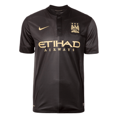 Retro Manchester City Extérieur Maillot 2013/14 Noir