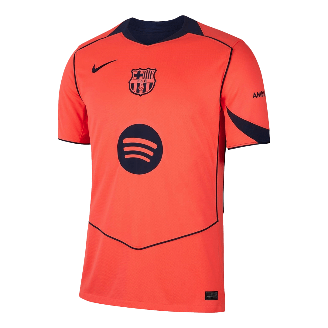 RAPHINHA #11 Barcelone Third Maillot 2025/26 Orange - UCL