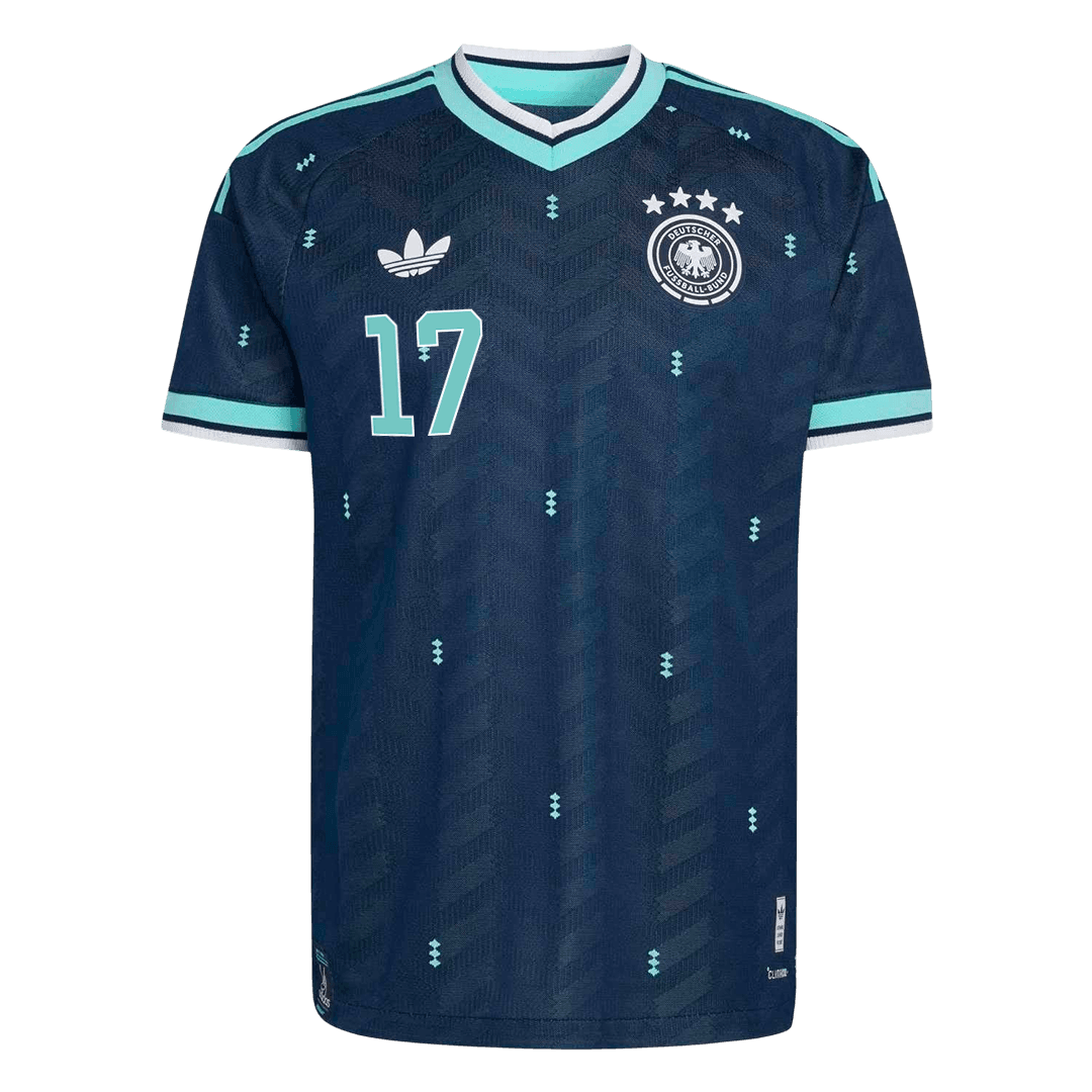 WIRTZ #17 Allemagne Extérieur Maillot - Coupe du Monde 2026 Bleu marine Joueur