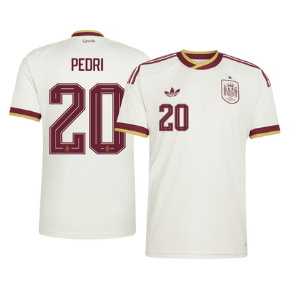PEDRI #20 Espagne Extérieur Maillot - Coupe du Monde 2026 Blanc