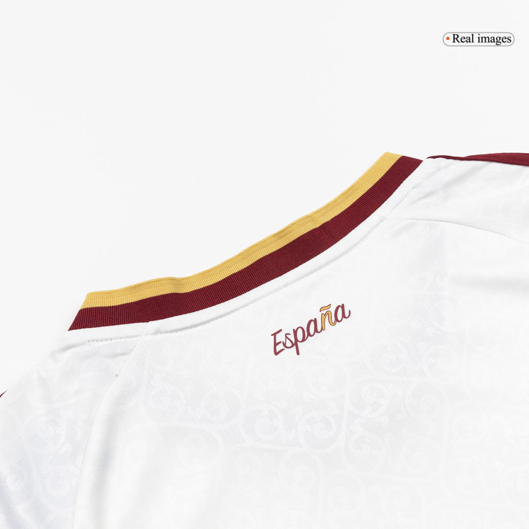 Vente Flash Femme Espagne Extérieur Maillot - Coupe du Monde 2026 Blanc