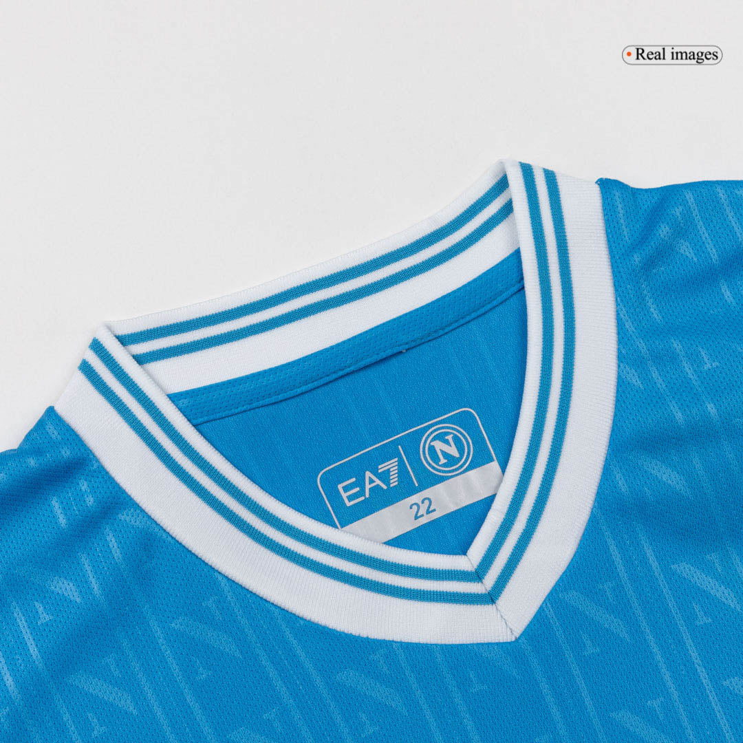 Vente Flash Naples Domicile Maillot Kit 2025/26 Enfant Bleu