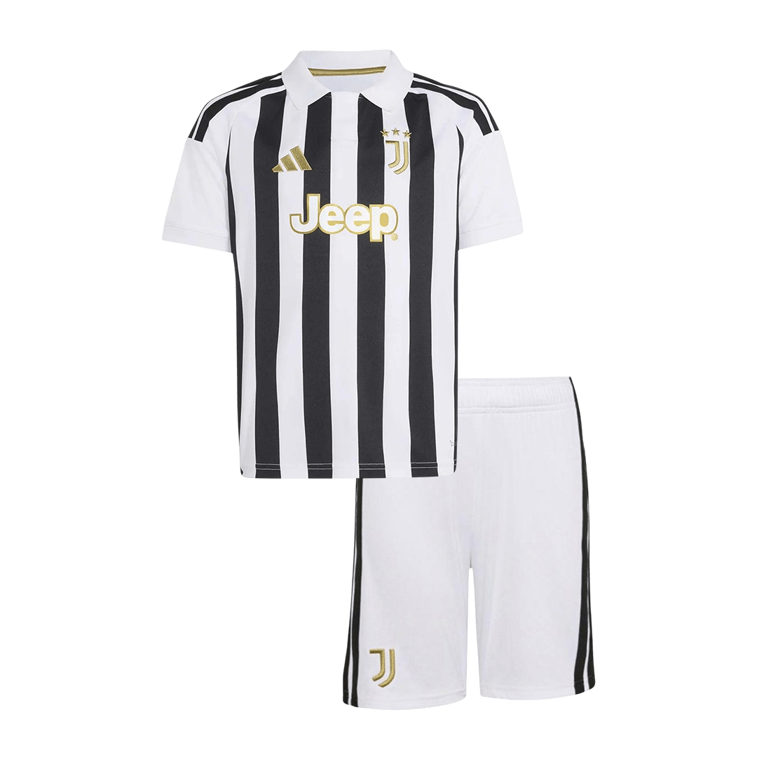 Vente Flash Juventus Domicile Maillot Kit 2026/27 Noir&Blanc Enfant
