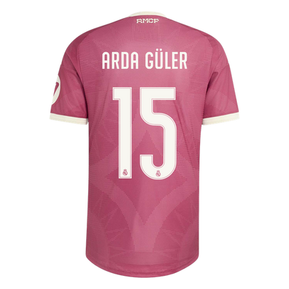 ARDA GÜLER #15 Real Madrid Third Maillot 2026/27 Rose Joueur