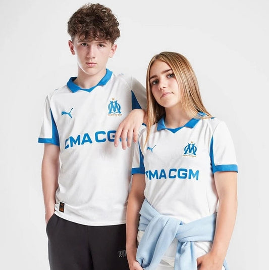 Vente Flash Olympique de Marseille Domicile Maillot Kit 2025/26 Enfant