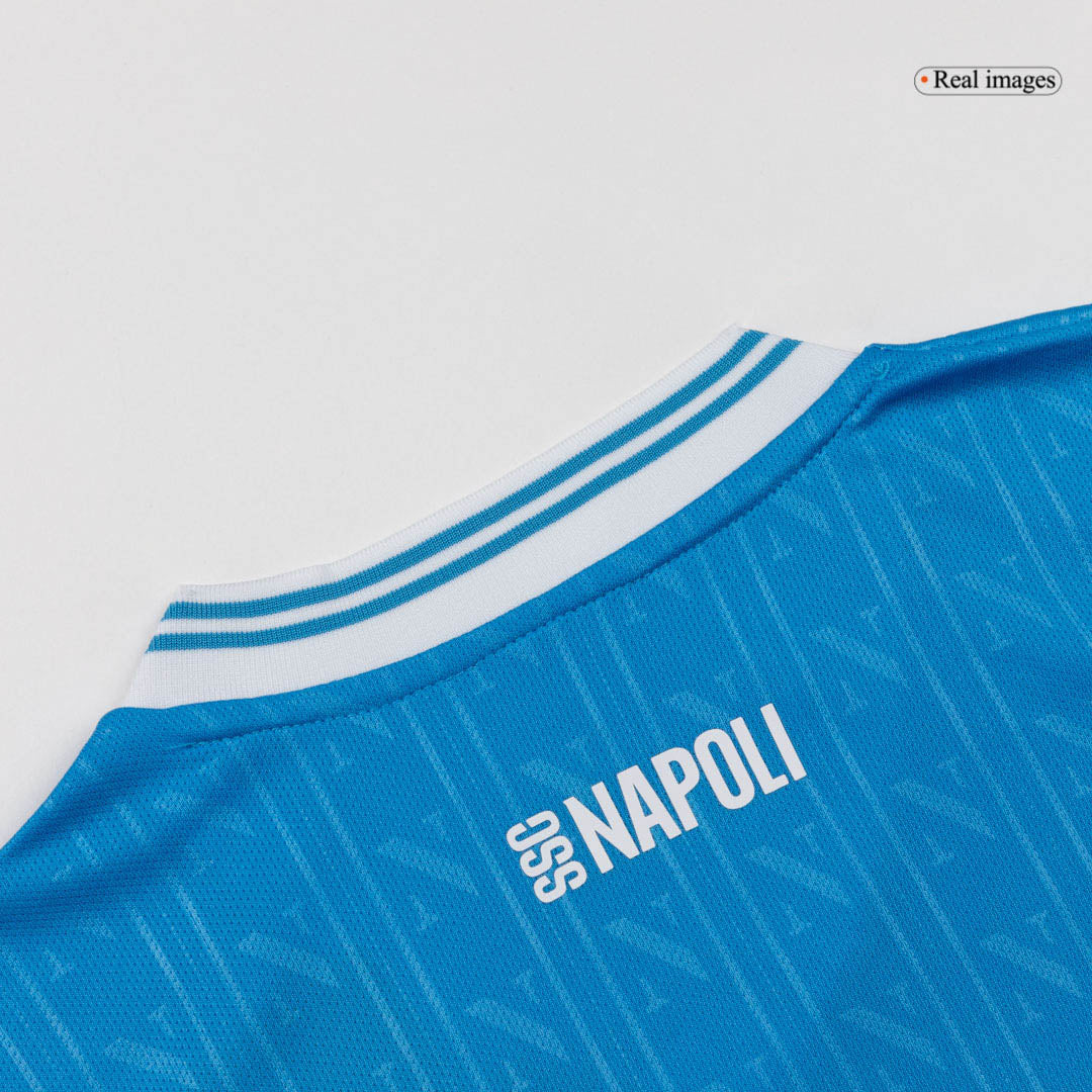 Vente Flash Naples Domicile Maillot Kit 2025/26 Enfant Bleu