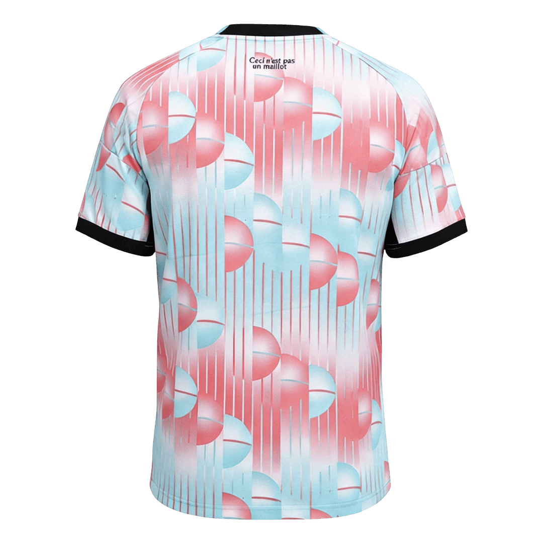 Belgique Extérieur Maillot - Coupe du Monde 2026 Blue&Pink Grande Taille