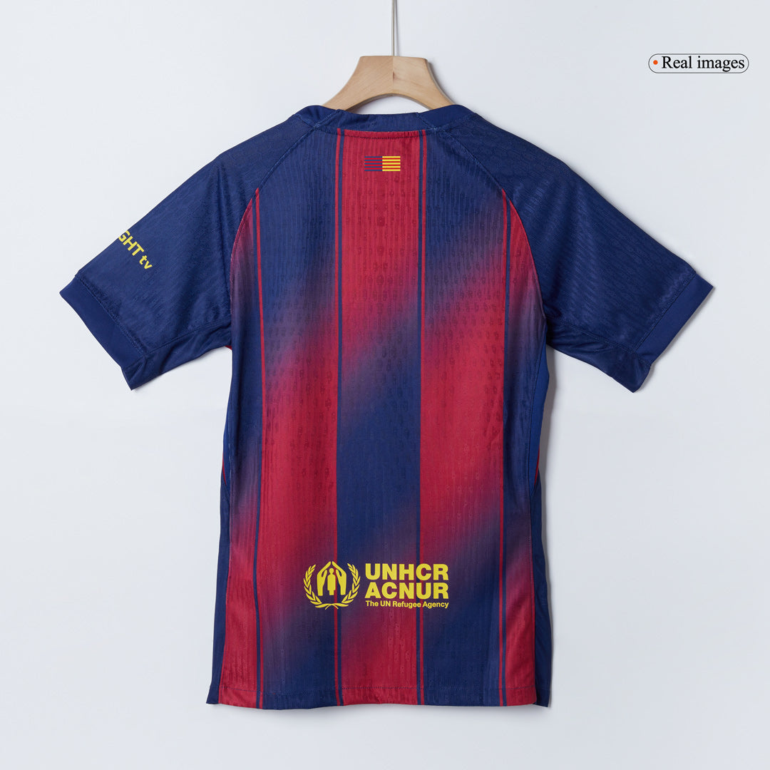 ROONY #19 Barcelone Domicile Maillot 2025/26 Rouge et Bleu Joueur