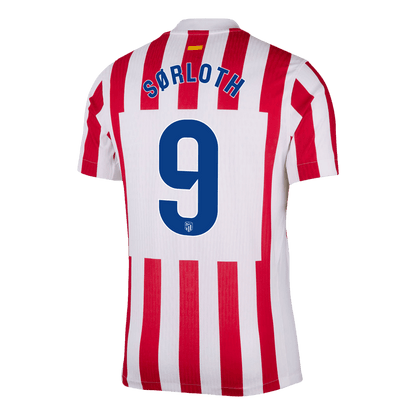 SØRLOTH #9 Atlético Domicile Maillot 2025/26 Rouge&Blanc Joueur