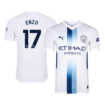 ENZO #17 Manchester City Third Maillot 2026/27 Blanc Joueur