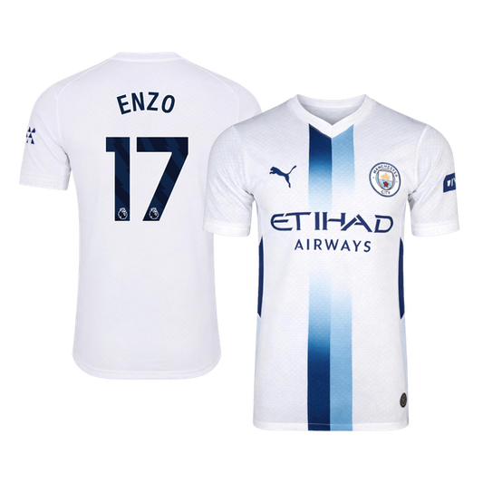 ENZO #17 Manchester City Third Maillot 2026/27 Blanc Joueur