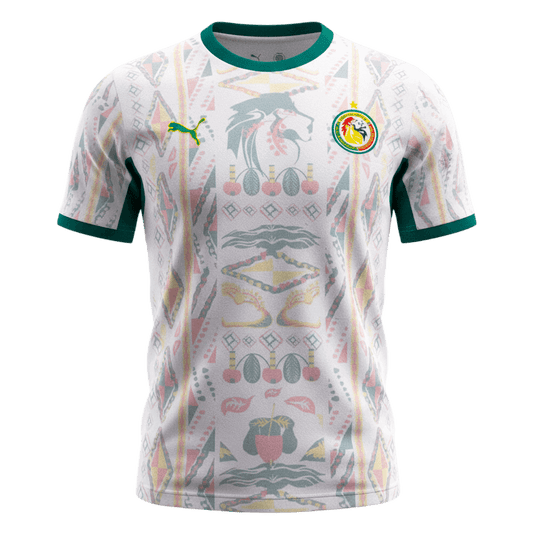 Senegal Domicile Maillot Coupe du Monde 2026 Blanc Grande Taille