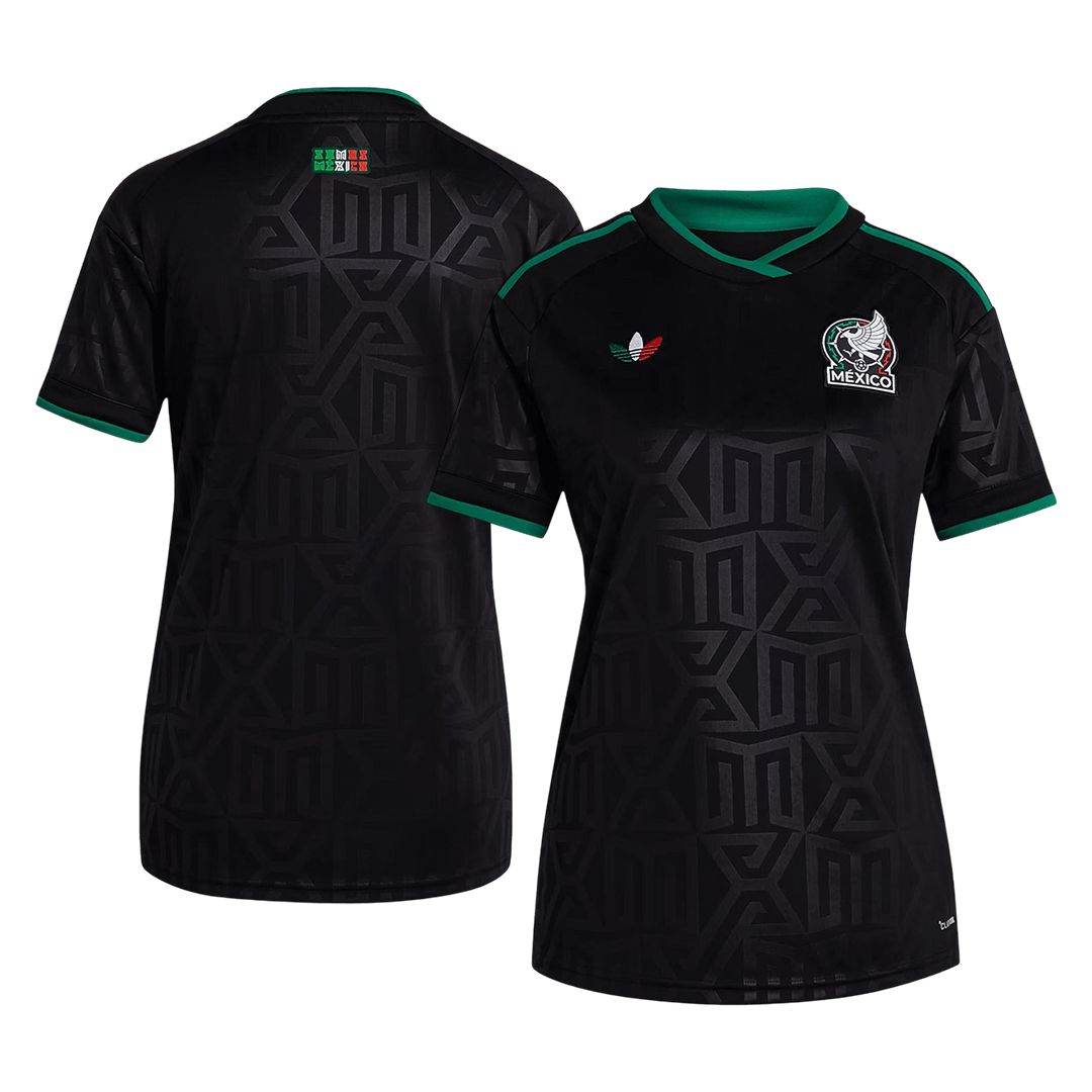 Femme Mexique Extérieur Maillot - Coupe du Monde 2026 Noir