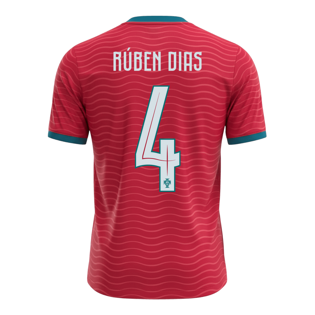 RÚBEN DIAS #4 Portugal Domicile Maillot - Coupe du Monde 2026 Rouge