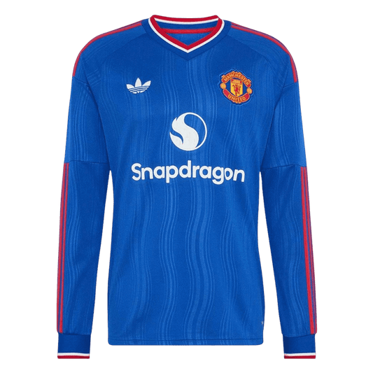 Manchester United Extérieur Maillot Manches Longues 2026/27 Bleu