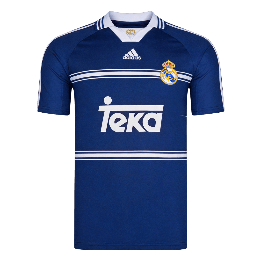 Retro Real Madrid Extérieur Maillot 1998/99 Bleu marine