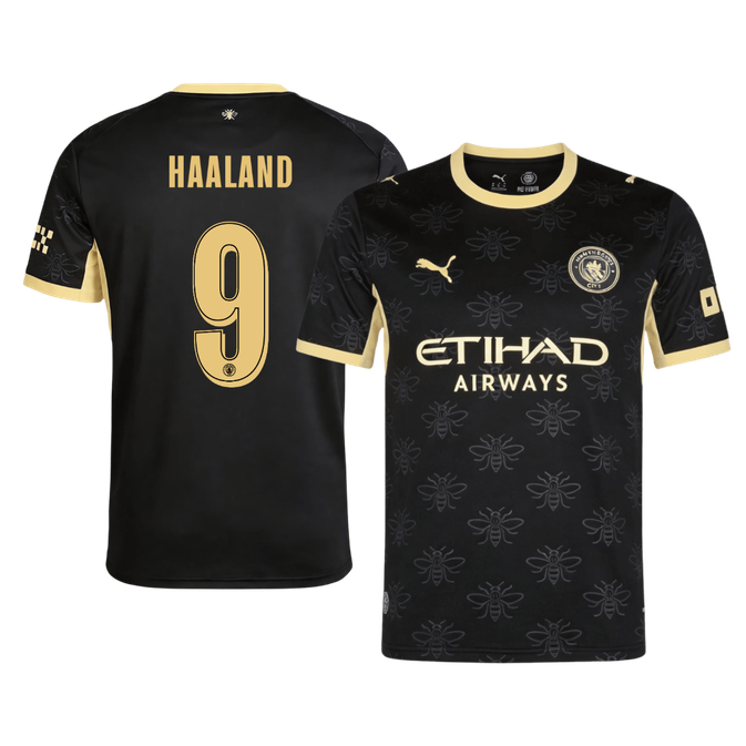 HAALAND #9 Manchester City Extérieur Maillot 2026/27 Noir - UCL