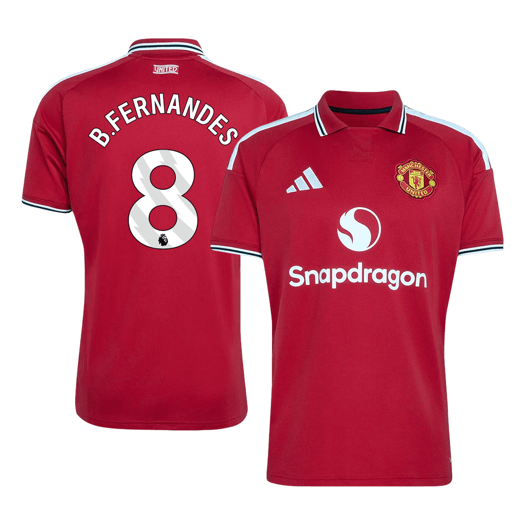 B.FERNANDES #8 Manchester United Domicile Maillot 2026/27 Rouge