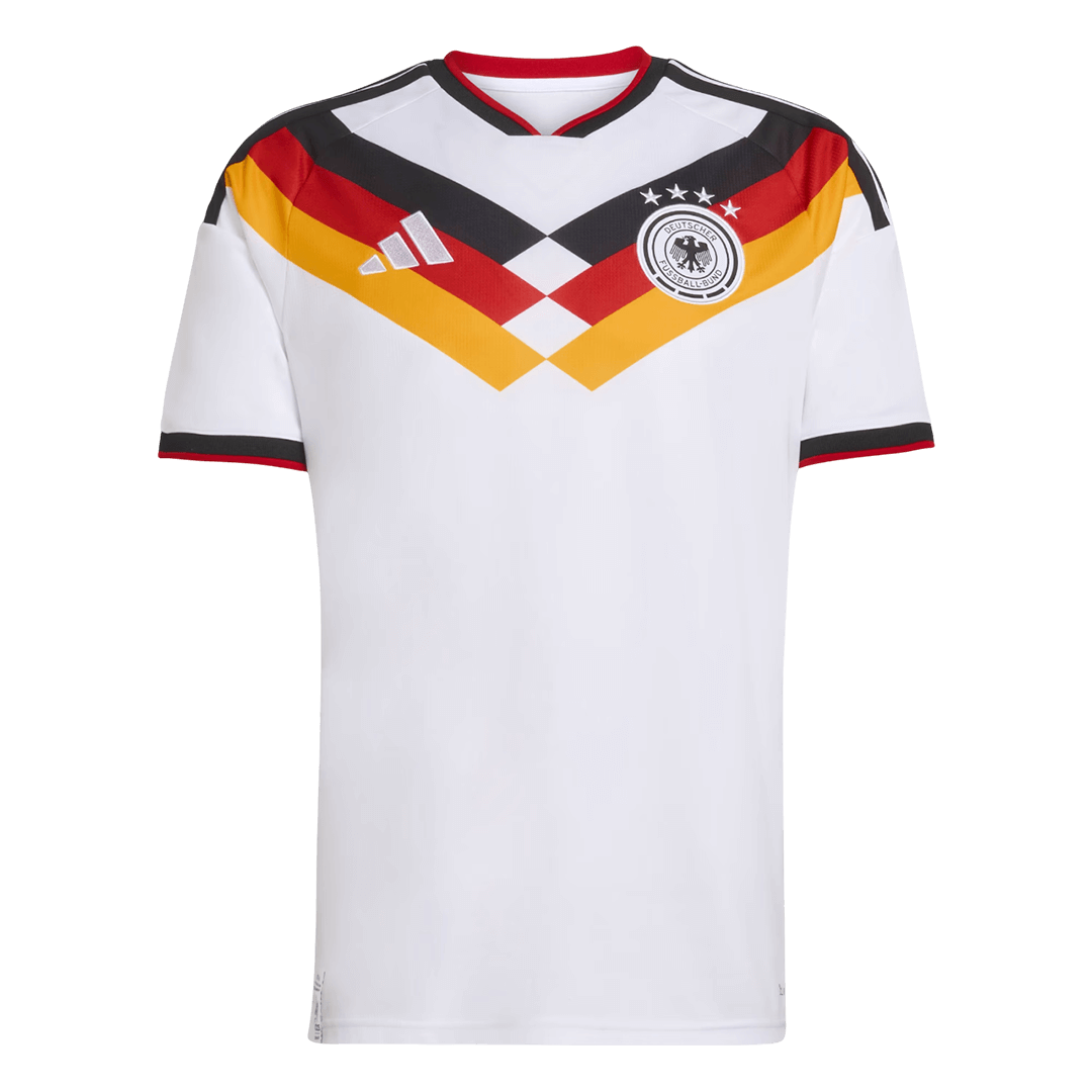 Allemagne Domicile Maillot Coupe du Monde 2026 Blanc Grande Taille