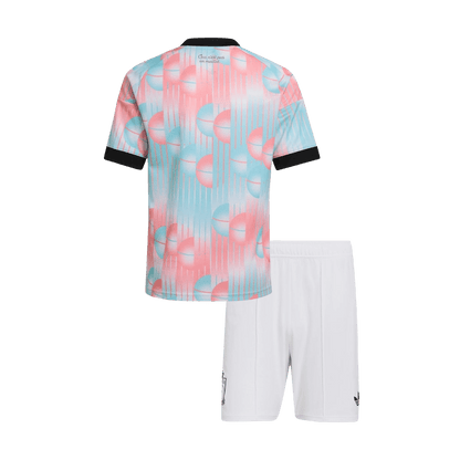 Belgique Extérieur Maillot Kit - Coupe du Monde 2026 Enfant Blue&Pink