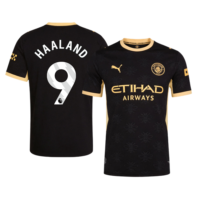 HAALAND #9 Manchester City Extérieur Maillot 2026/27 Noir Joueur