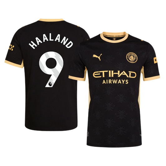 HAALAND #9 Manchester City Extérieur Maillot 2026/27 Noir Joueur
