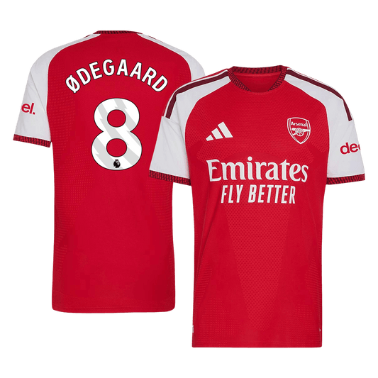 ØDEGAARD #8 Arsenal Domicile Maillot 2026/27 Rouge Joueur