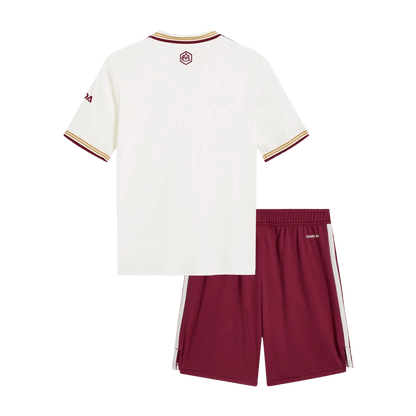 Vente Flash Arsenal Third Maillot Kit 2025/26 Enfant Blanc