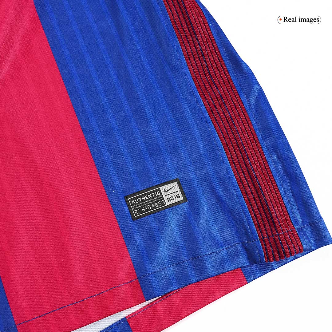 Retro MESSI #10 Barcelone Domicile Maillot 2016/17 Rouge&Bleu