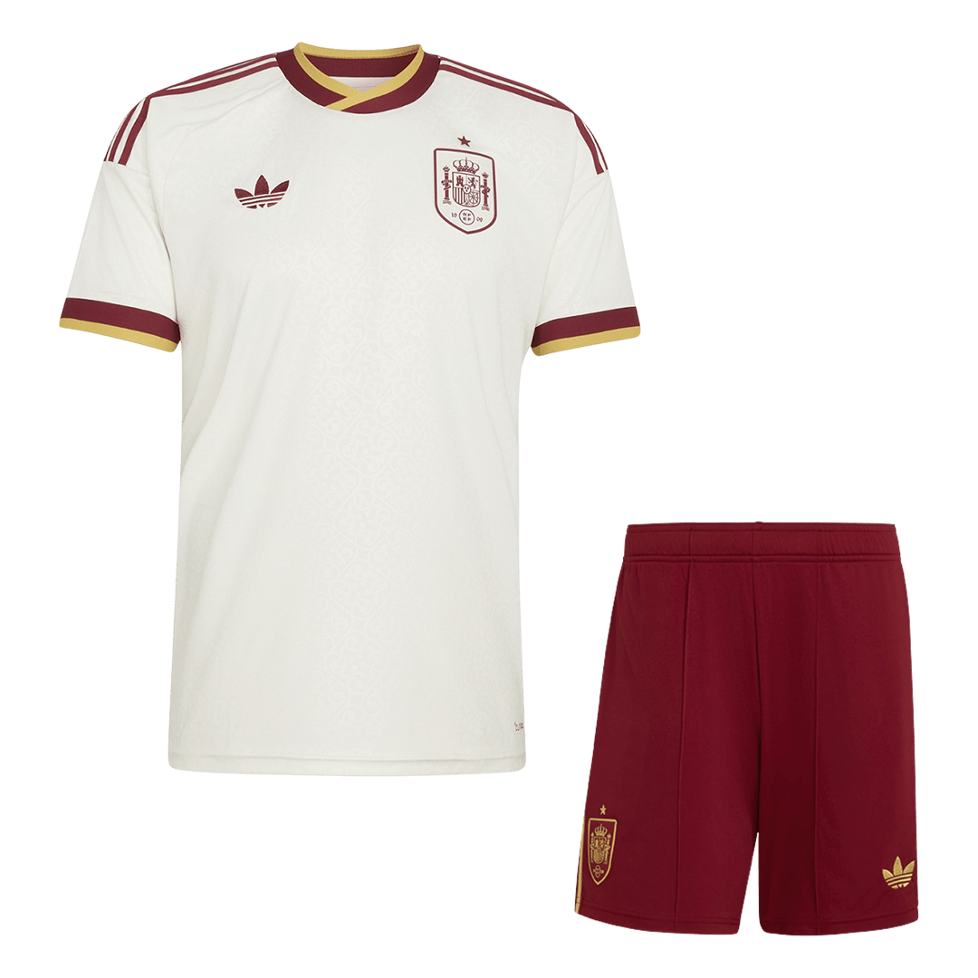 Espagne Extérieur Maillot Kit - Coupe du Monde 2026 Blanc