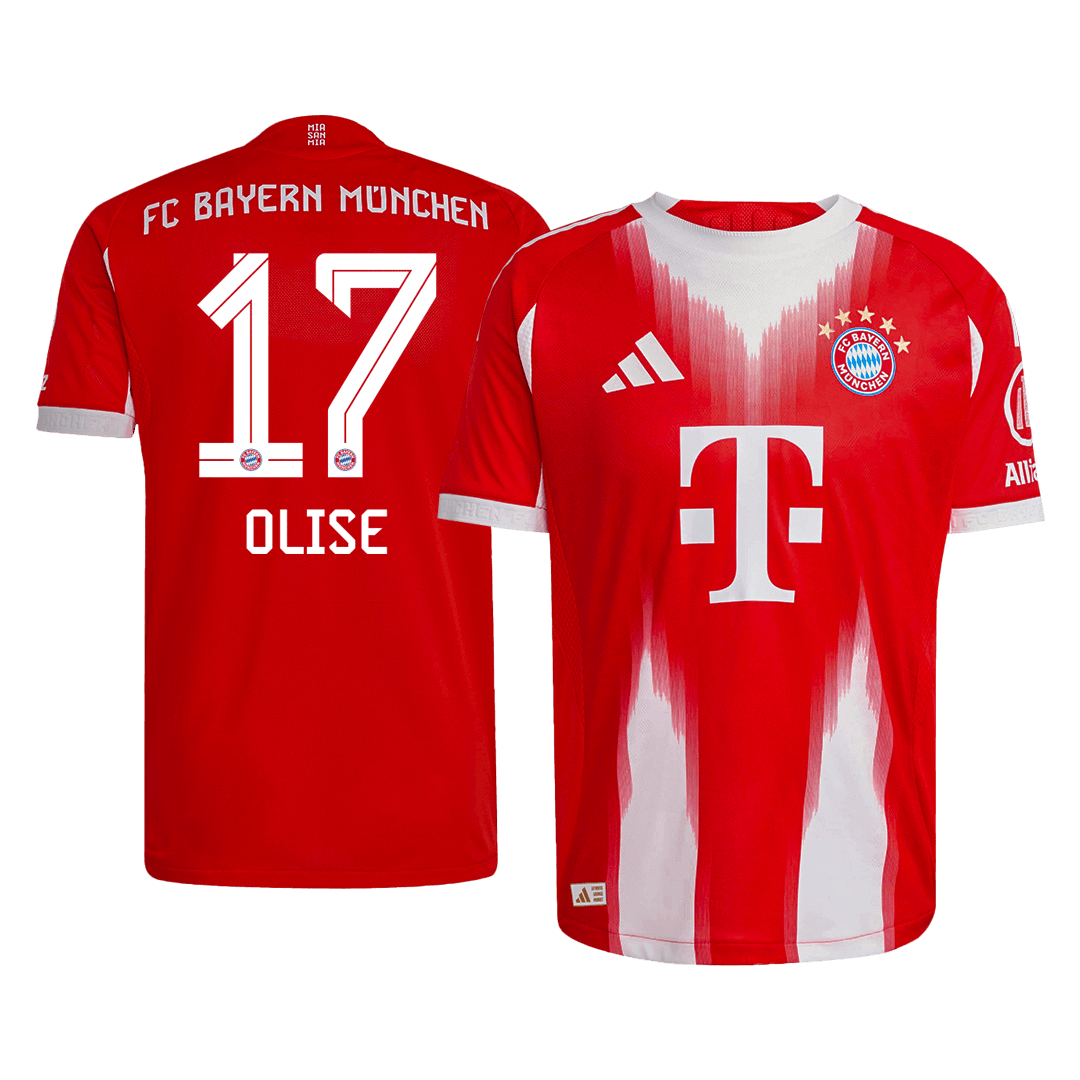 OLISE #17 Munich Domicile Maillot 2025/26 Rouge Joueur
