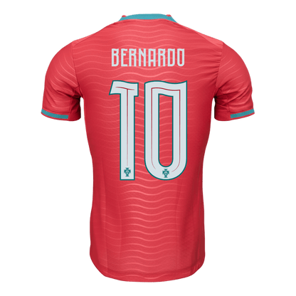 BERNARDO #10 Portugal Domicile Maillot - Coupe du Monde 2026 Rouge Joueur