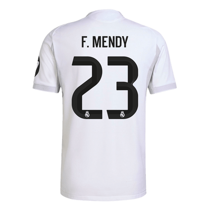 F.MENDY #23 Real Madrid Domicile Maillot 2025/26 Blanc Authentique