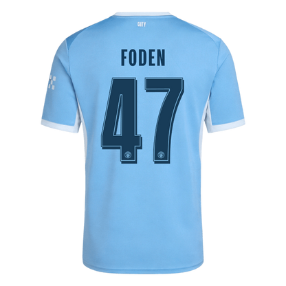 FODEN #47 Manchester City Domicile Maillot 2026/27 Bleu - UCL