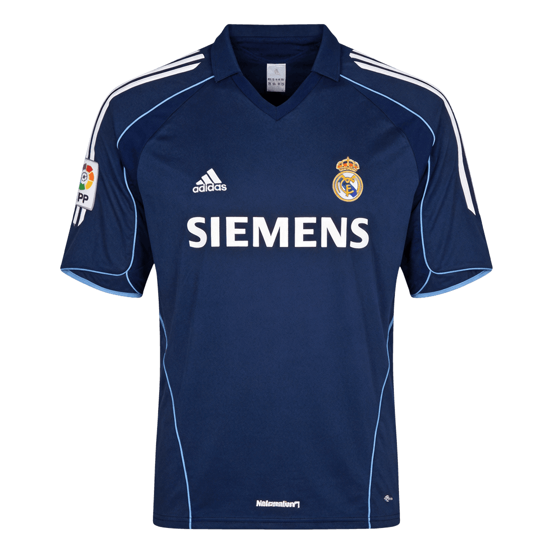 Retro Real Madrid Extérieur Maillot 2005/06 Bleu marine