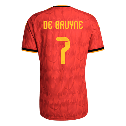 DE BRUYNE #7 Belgique Domicile Maillot - Coupe du Monde 2026 Rouge Joueur