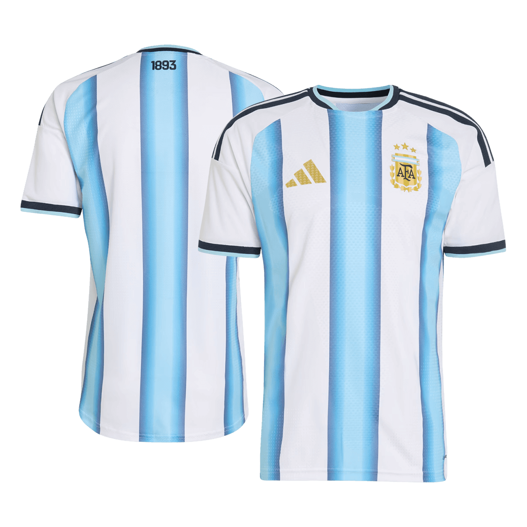 Argentine Domicile Maillot Coupe du Monde 2026 Blue&White Joueur Grande Taille