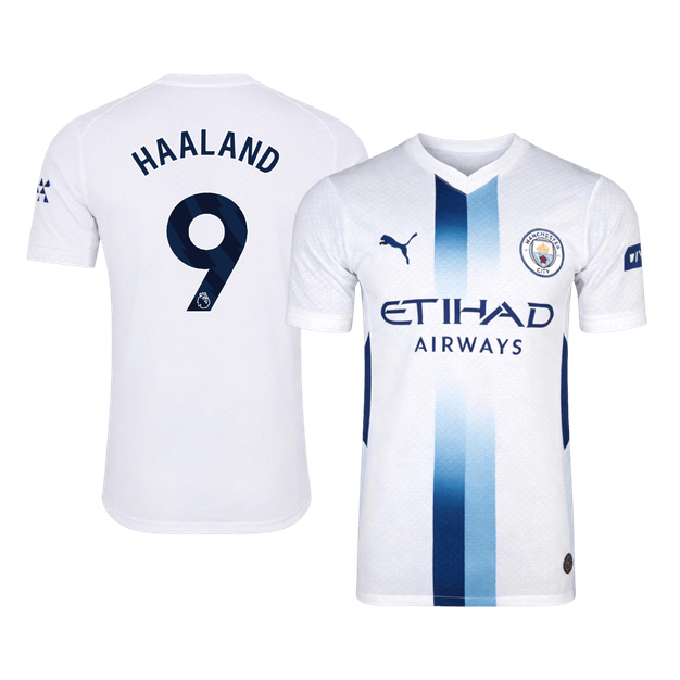HAALAND #9 Manchester City Third Maillot 2026/27 Blanc Joueur