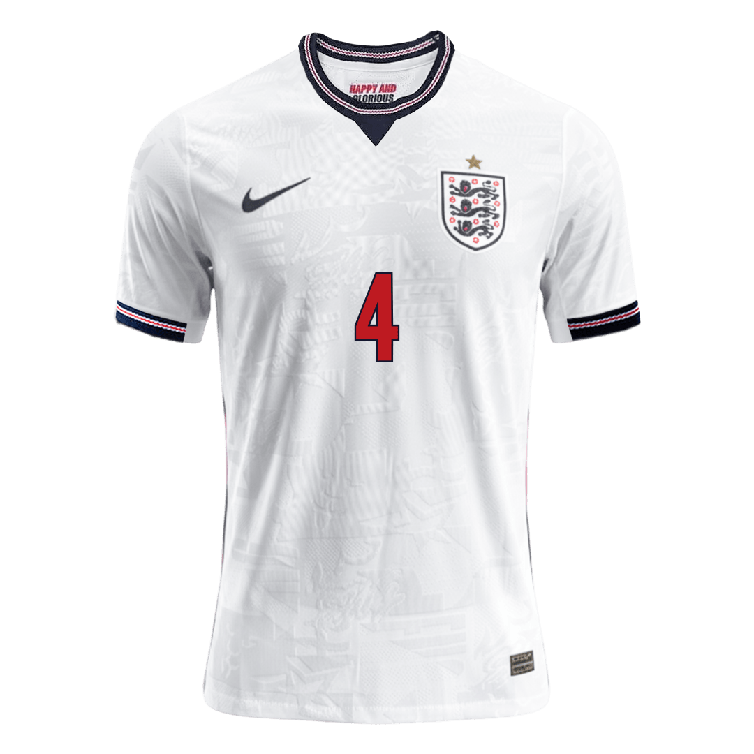 RICE #4 Angleterre Domicile Maillot - Coupe du Monde 2026 Blanc Joueur