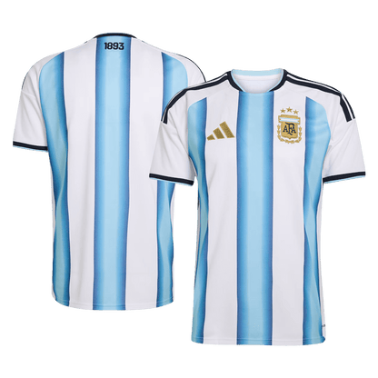 Argentine Domicile Maillot Coupe du Monde 2026 Blue&White Grande Taille