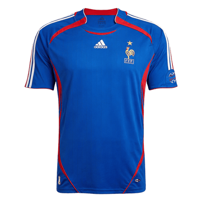 Retro France Domicile Maillot 2006 Bleu