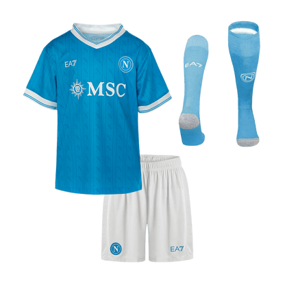 Vente Flash Naples Domicile Maillot Kit 2025/26 Enfant Bleu