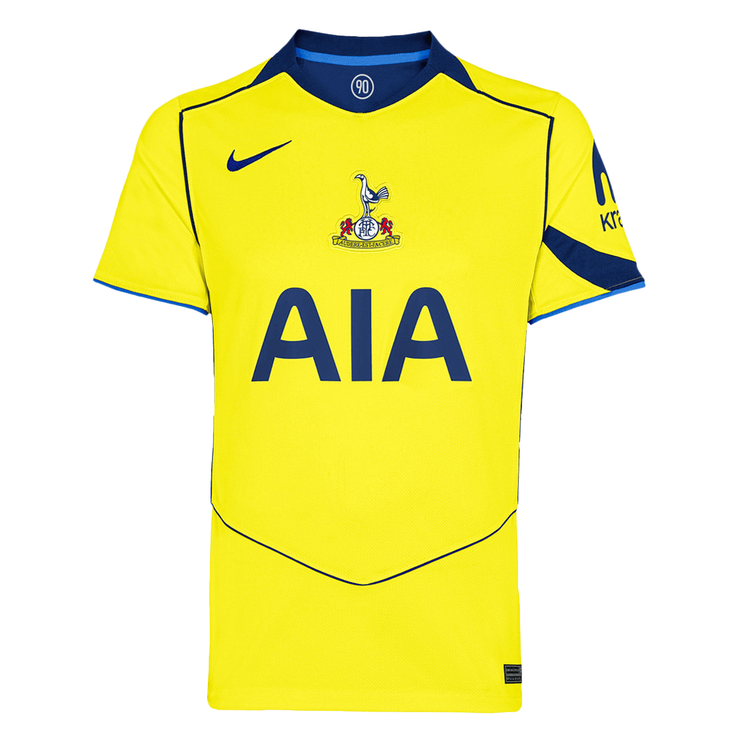Tottenham Hotspur Third Maillot 2025/26 Jaune Grande Taille